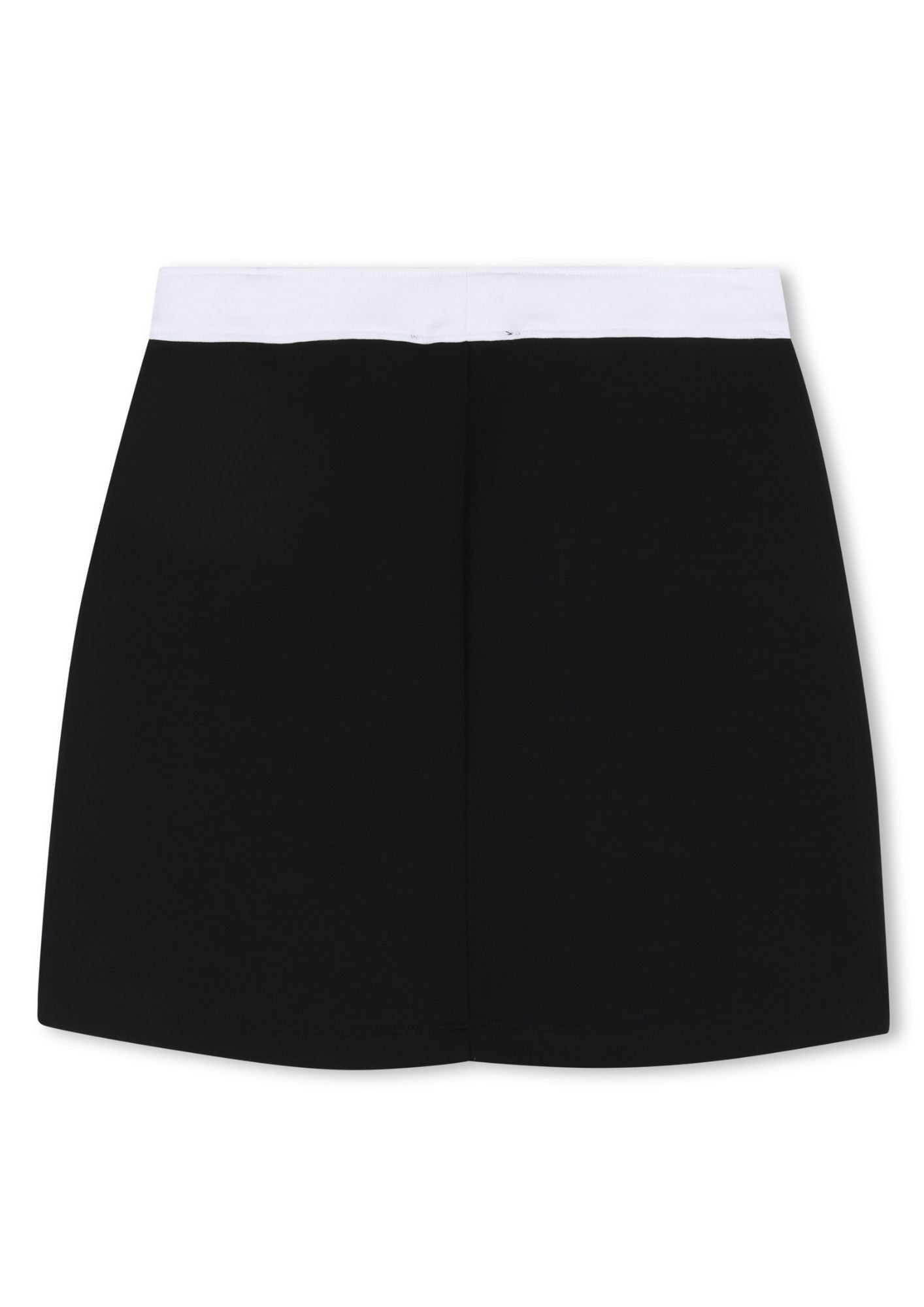 Karl Lagerfeld Black Contrast Mini Skirt