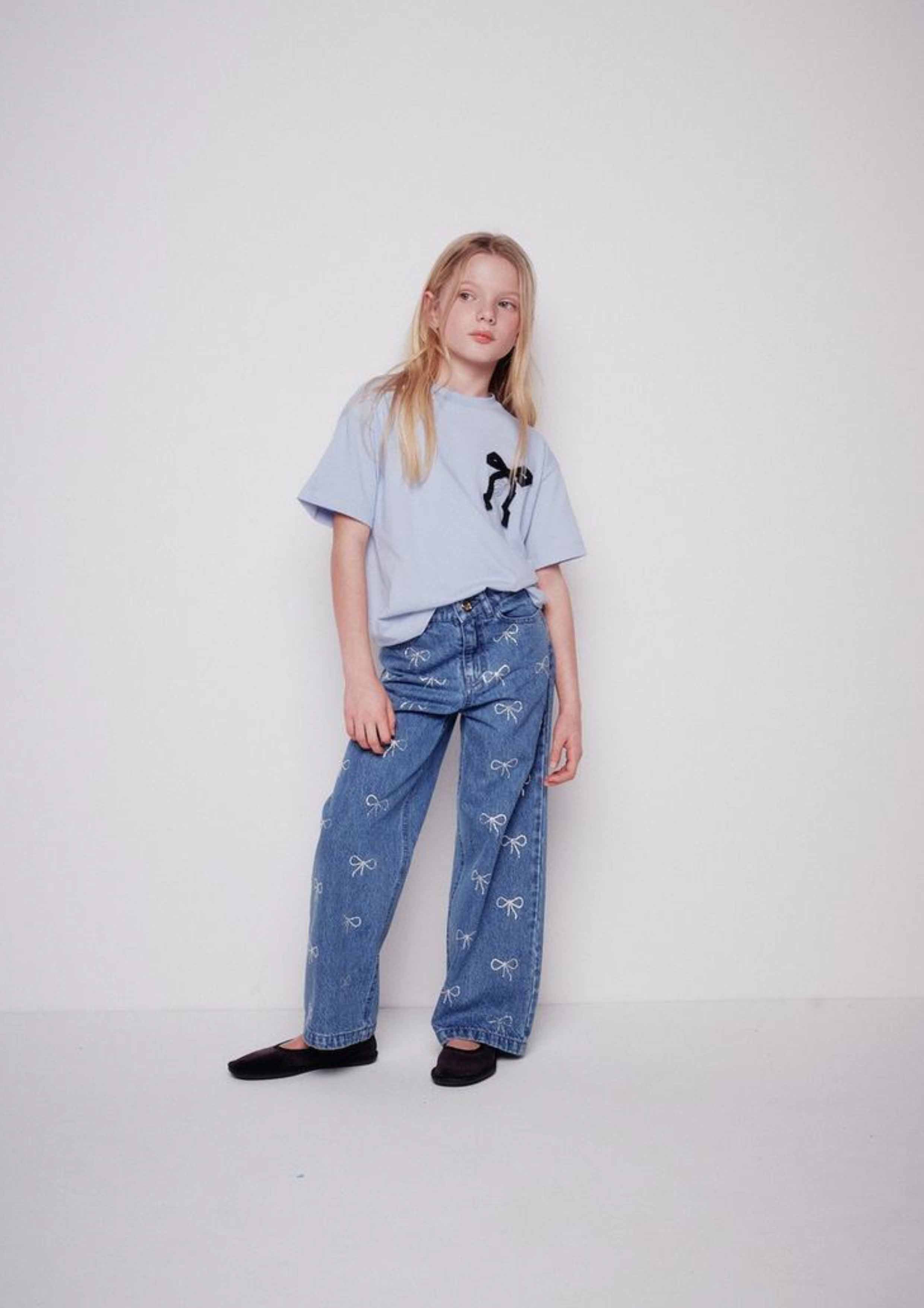 Miss Blumarine Bow Jeans