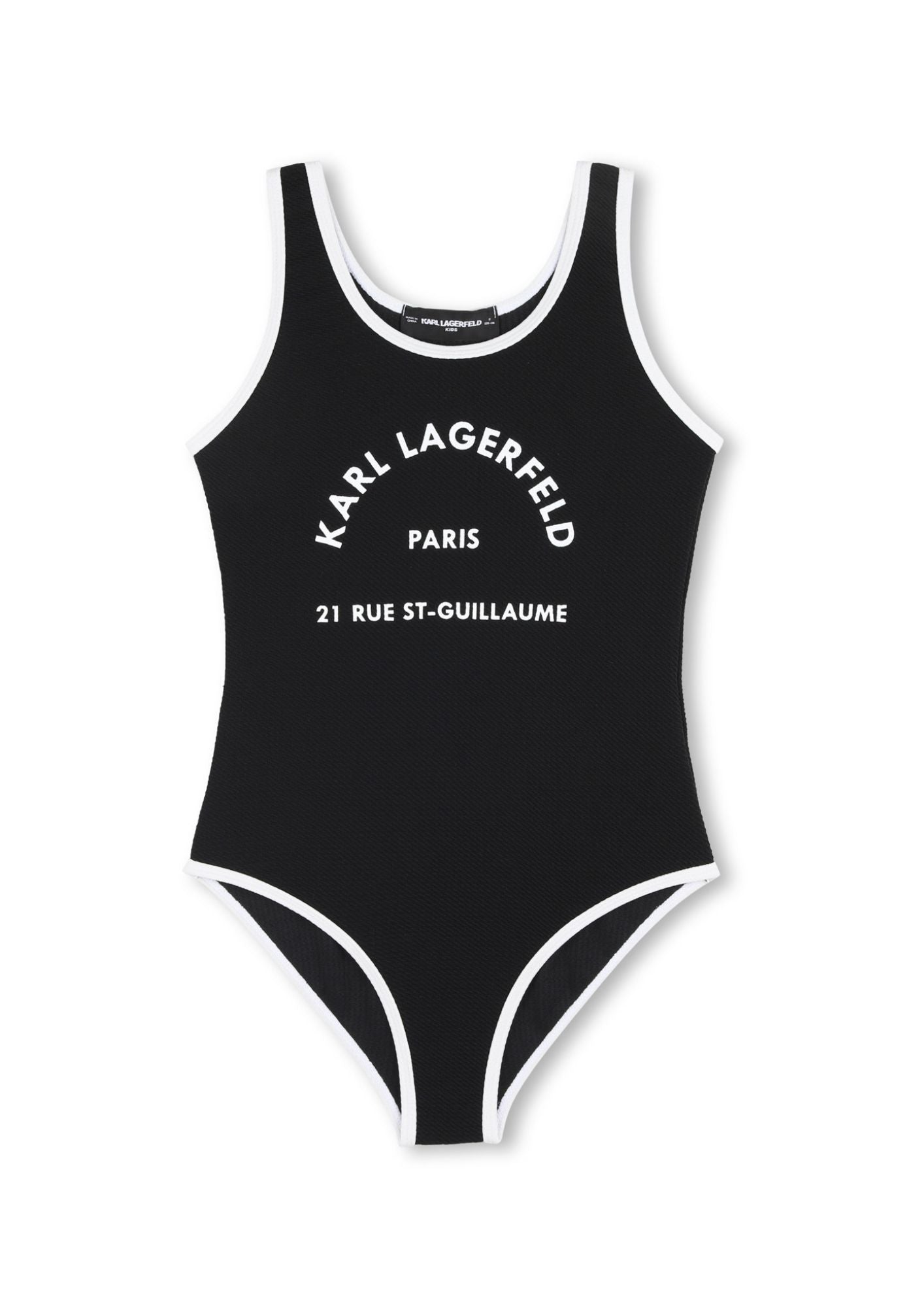 Karl Lagerfeld Contrast Swimming Costume