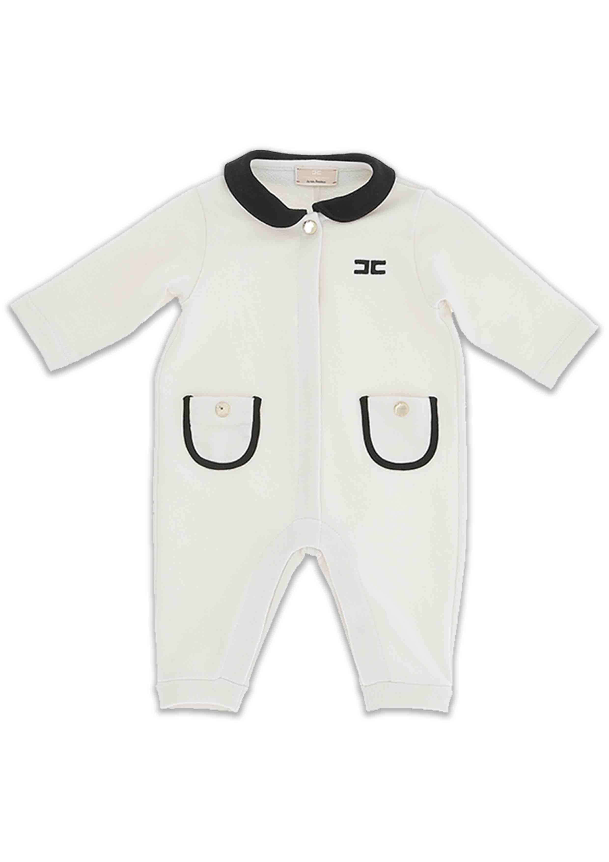Elisabetta Franchi Contrast Pocket Babygrow