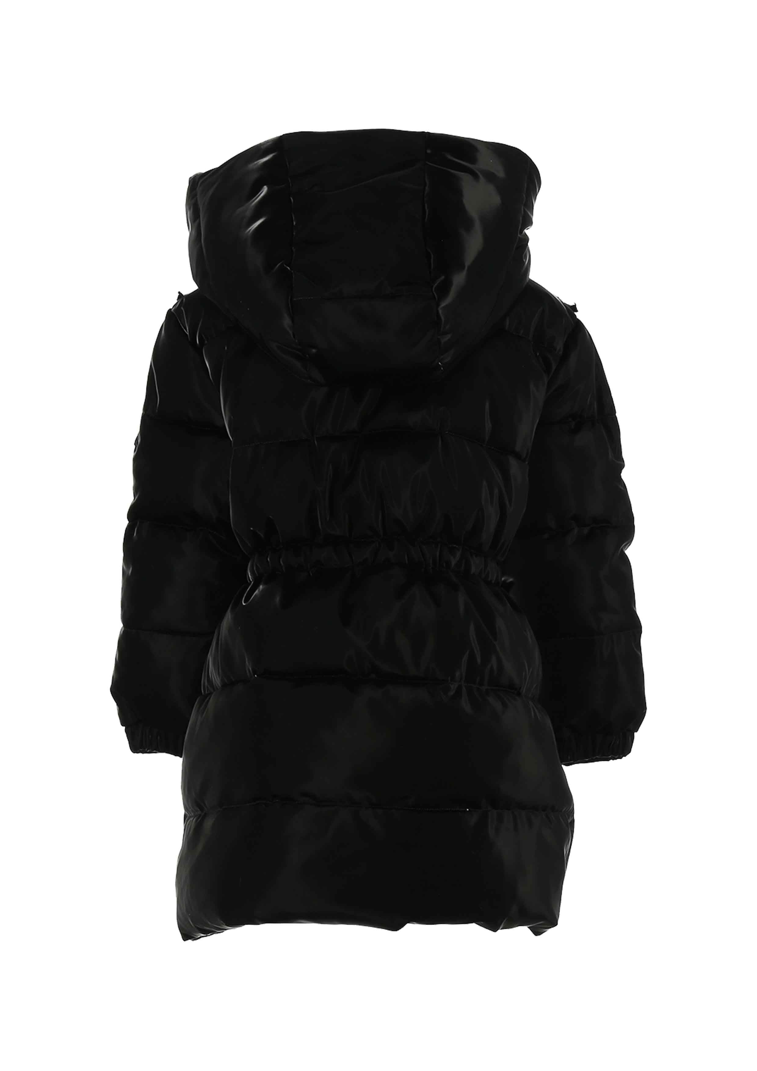 Ermanno Scervino Wool and Nylon Black Coat