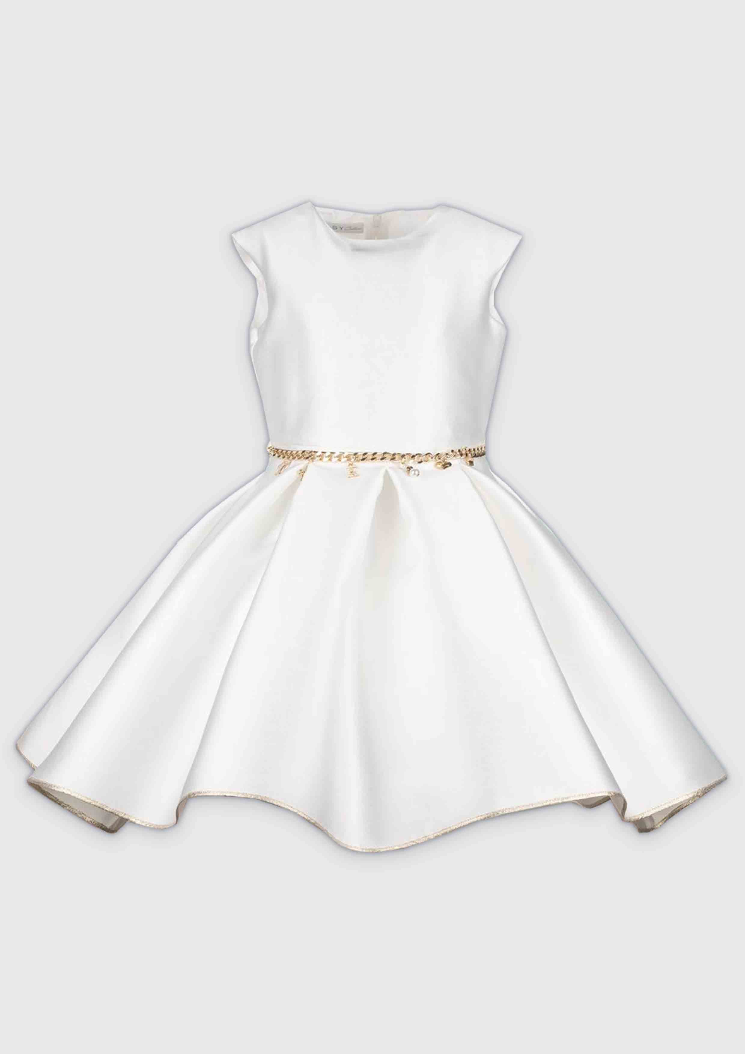 Elsy Dress With Chain Belt