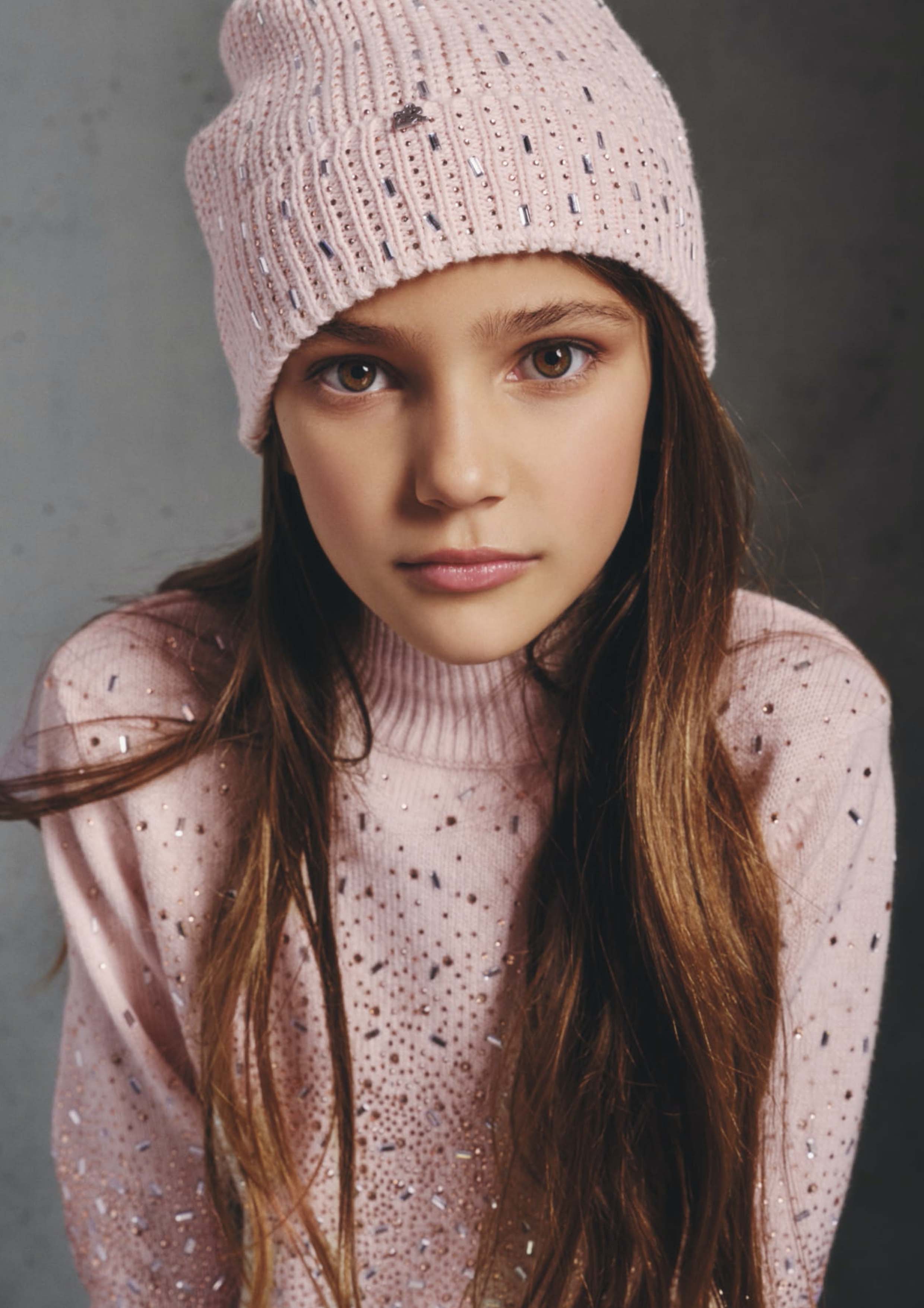 Ermanno Scervino Pink Rhinestones Sweater