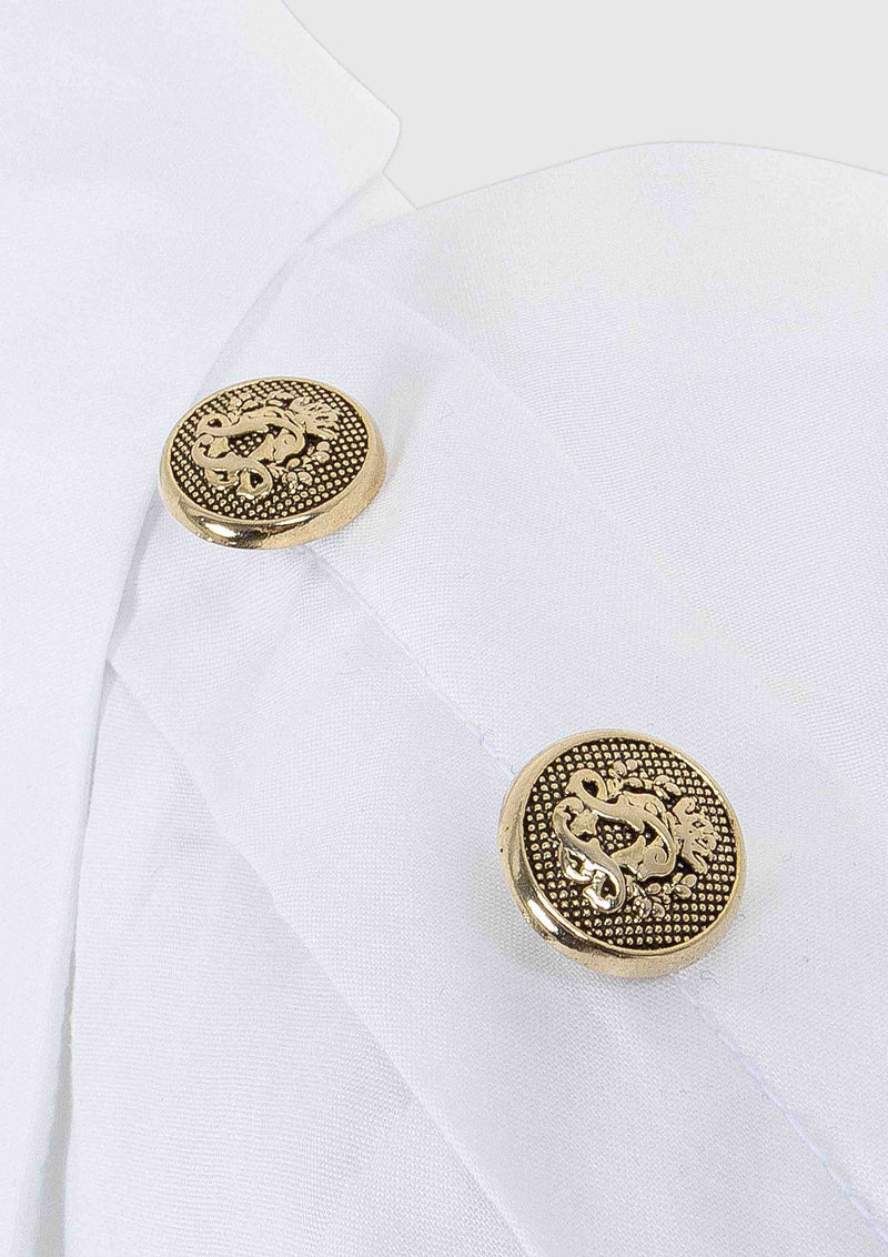 Lapin House Gold Button Shirt