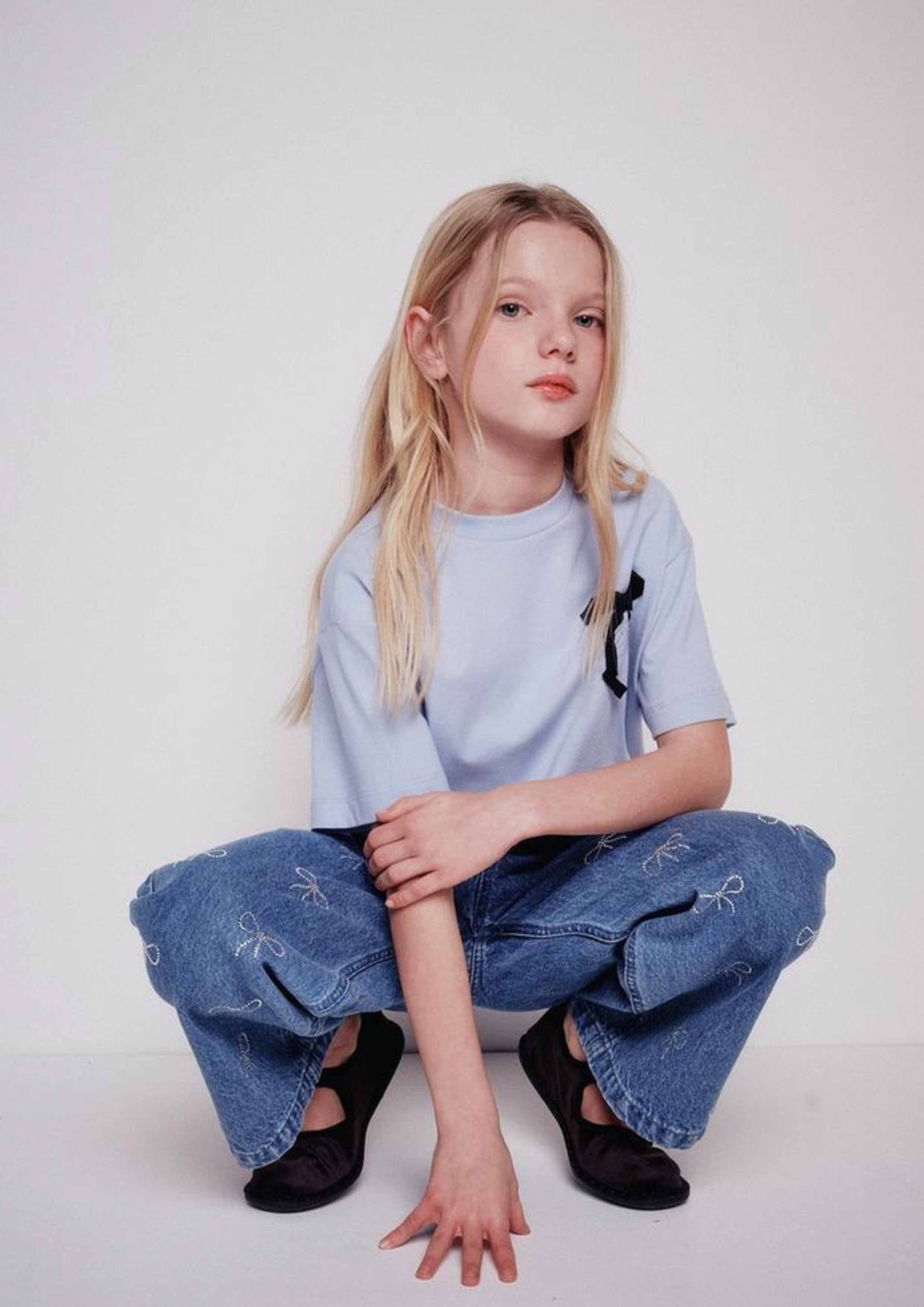 Miss Blumarine Bow Jeans