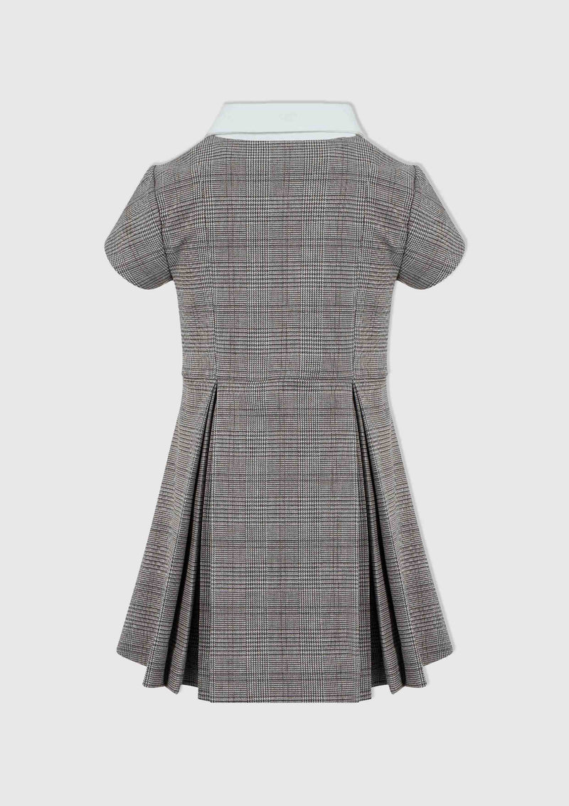 Lapin House Brown Check Dress