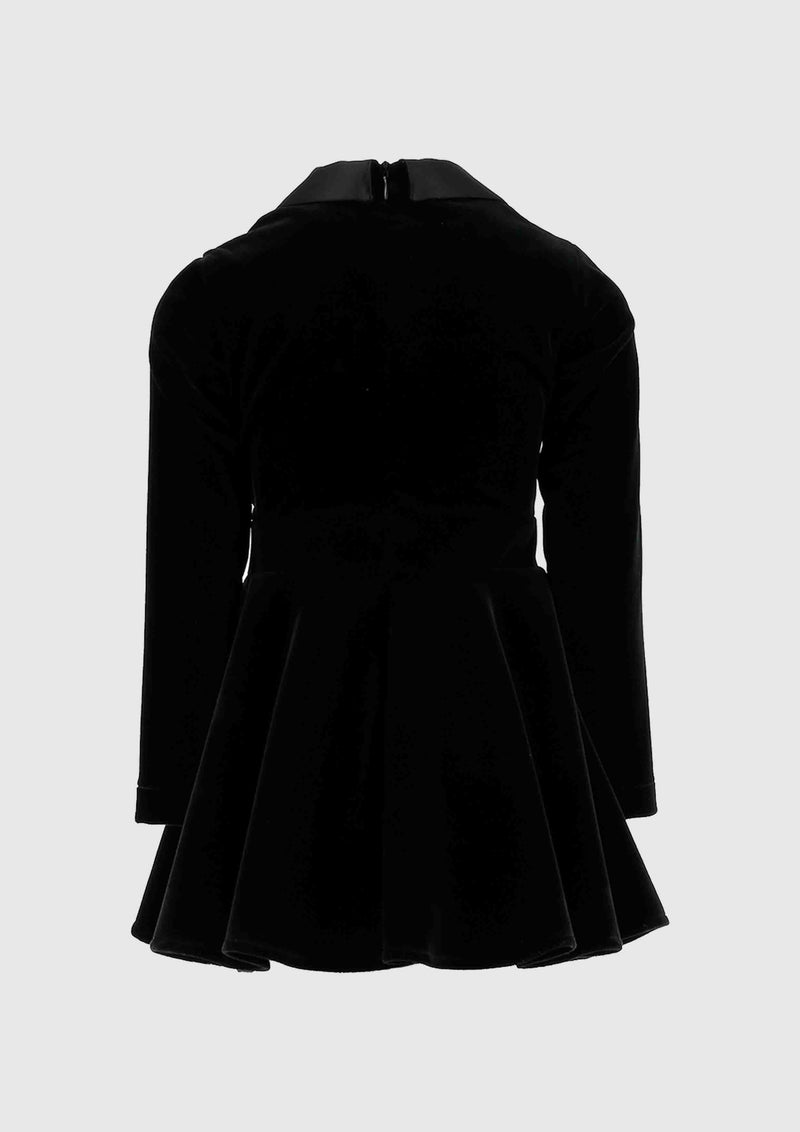 Elisabetta Franchi Tuxedo Velvet Dress