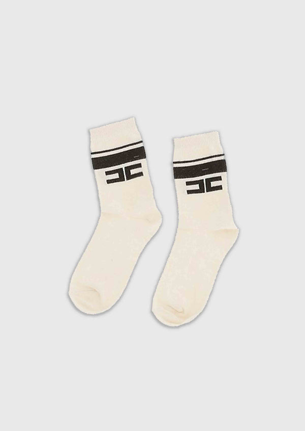 Elisabetta Franchi Ivory knitted Socks