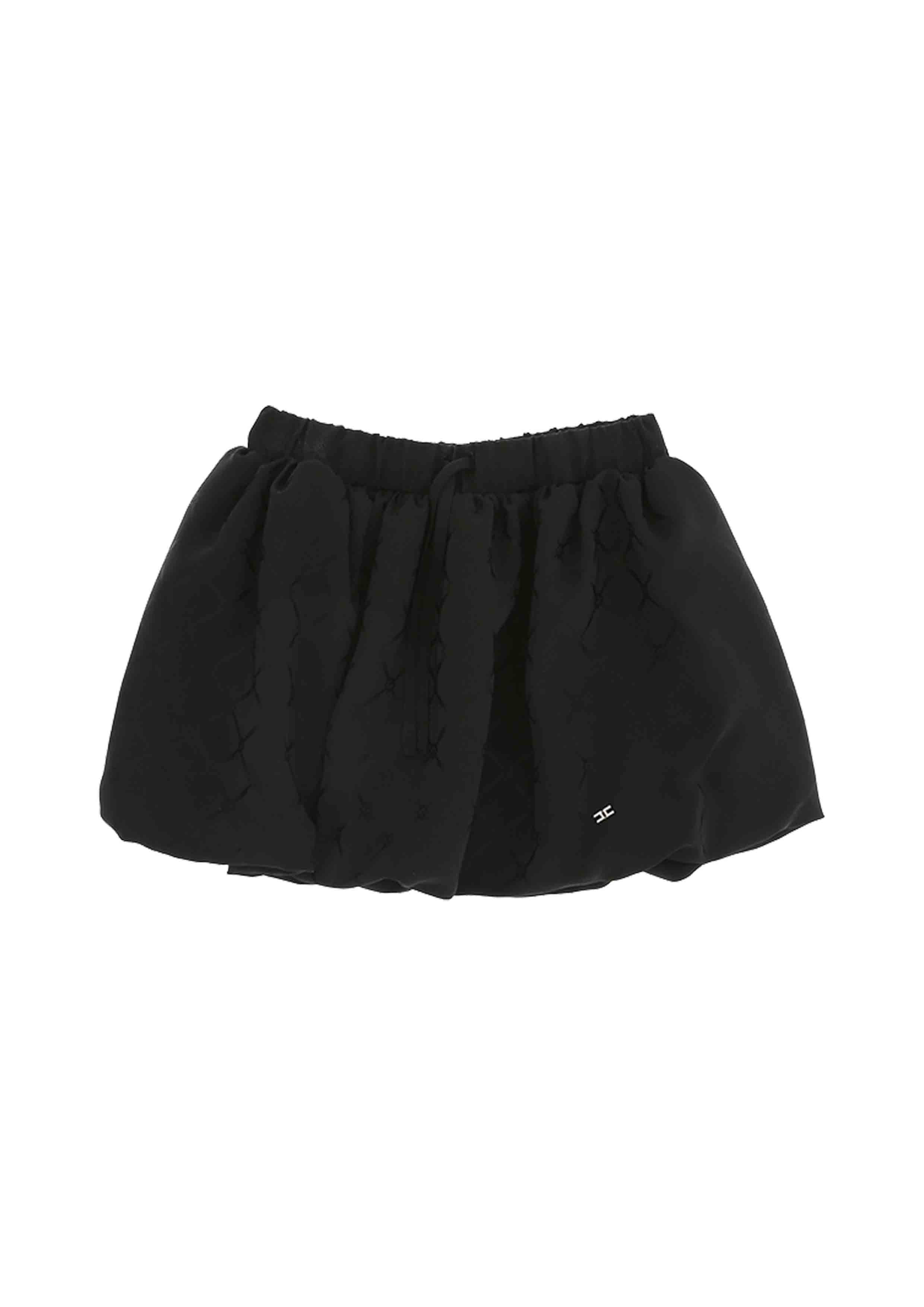 Elisabetta Franchi Balloon Satin Mini Skirt