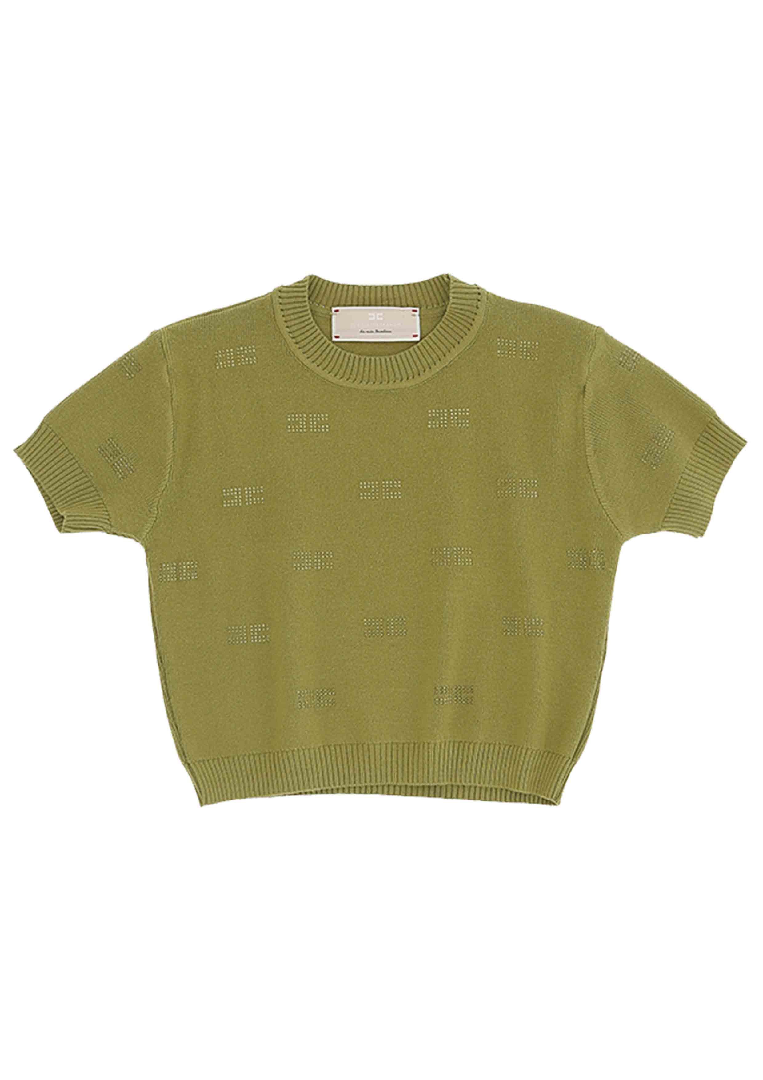 Elisabetta Franchi Green Knit