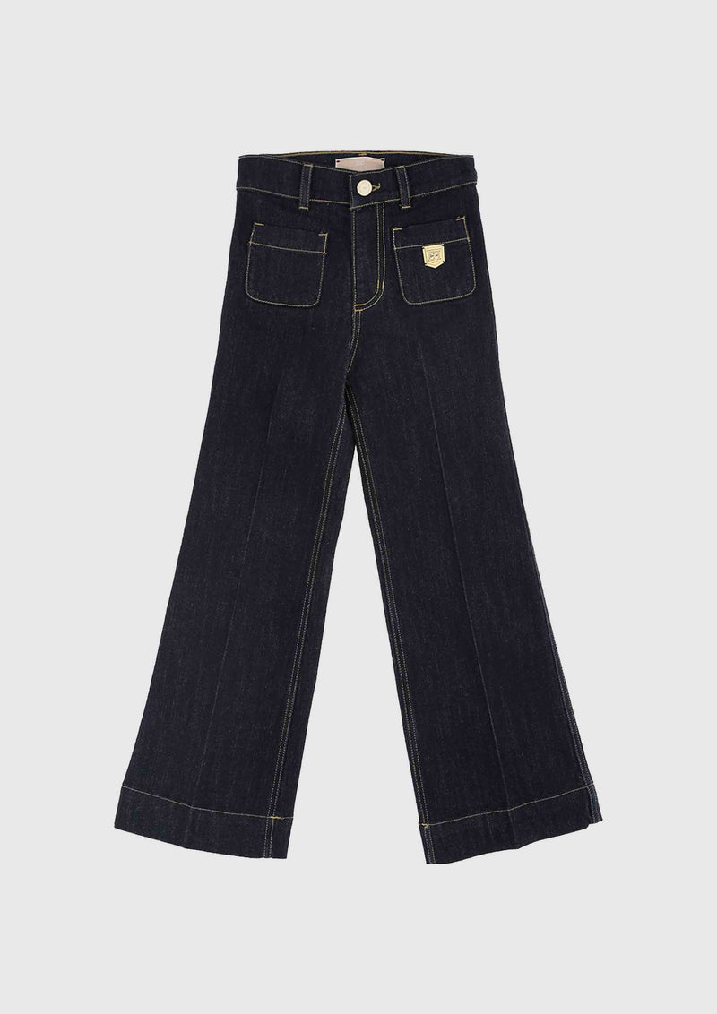 Elisabetta Franchi Jeans with Shield Hardware