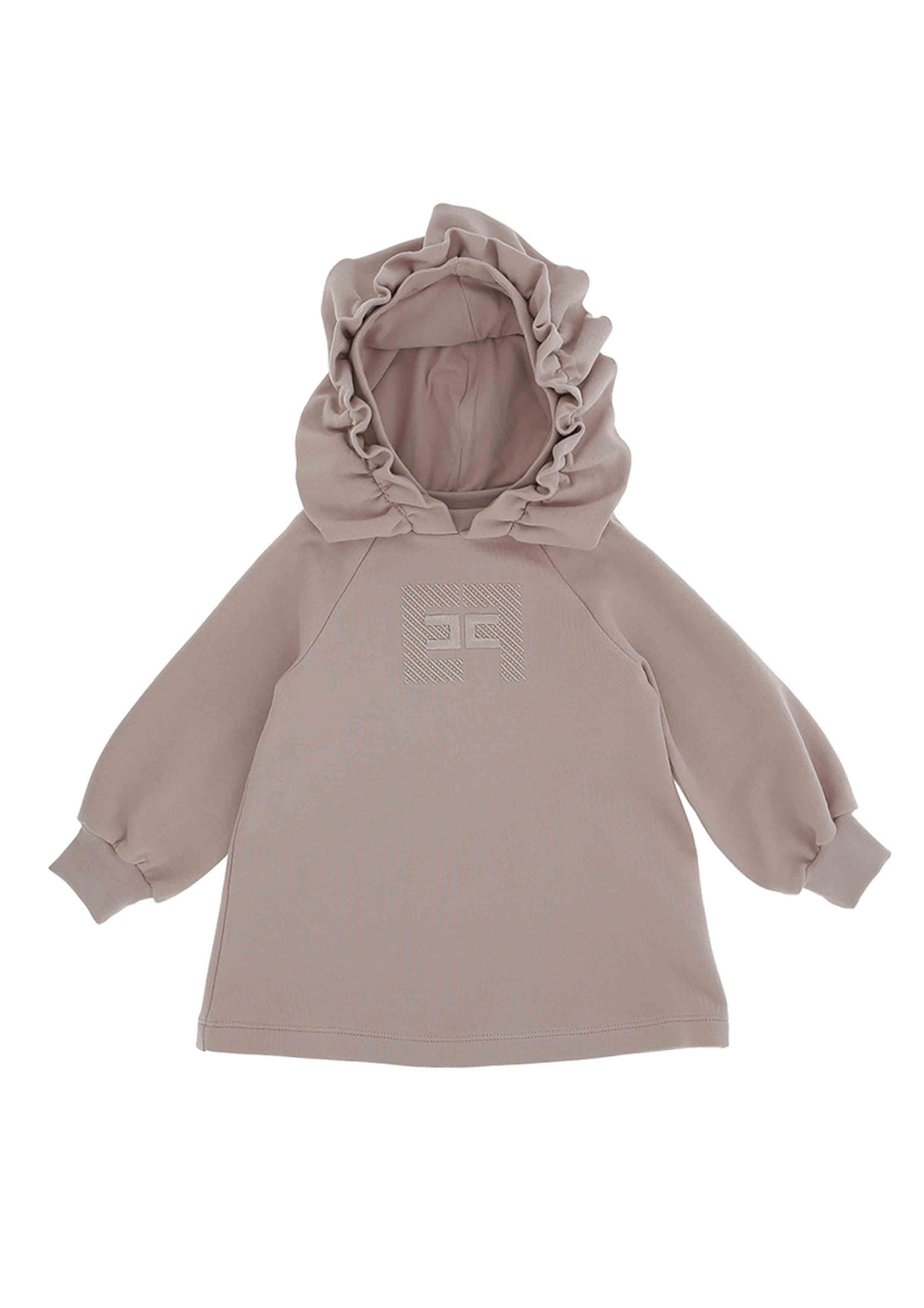 Elisabetta Franchi Toddler Hooded Pink Dress
