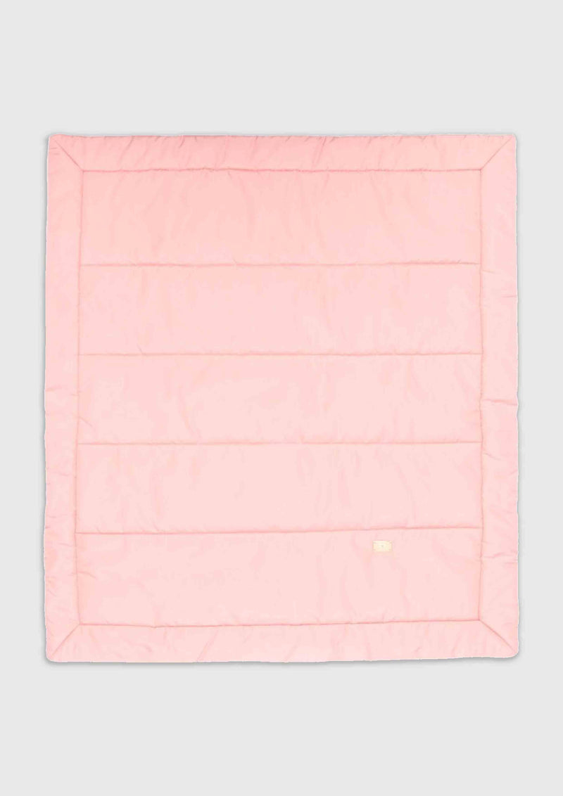 Elisabetta Franchi Powder Pink Padded Baby Blanket