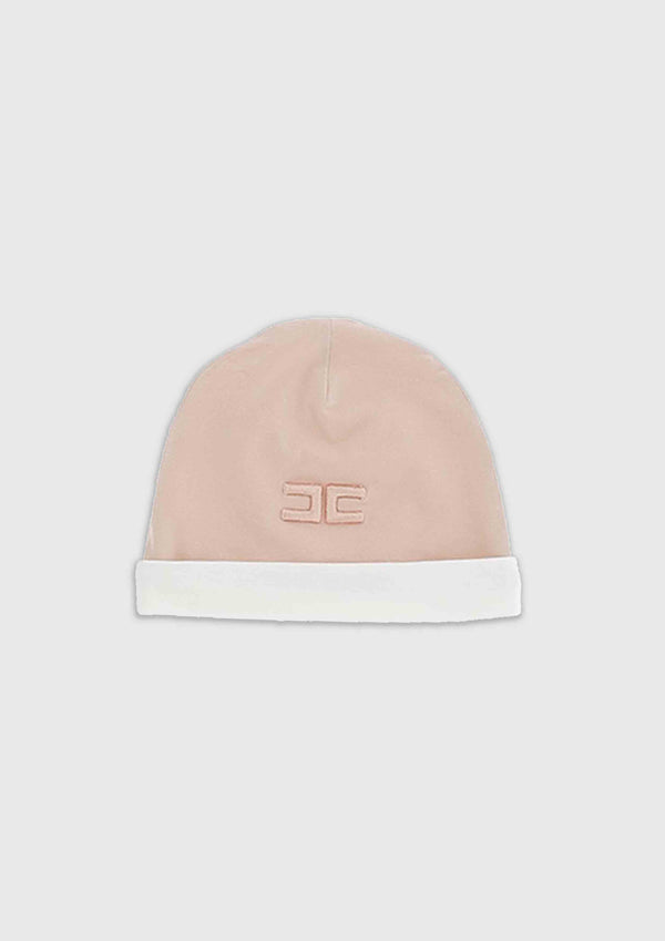 Elisabetta Franchi Pink Logo Baby Hat