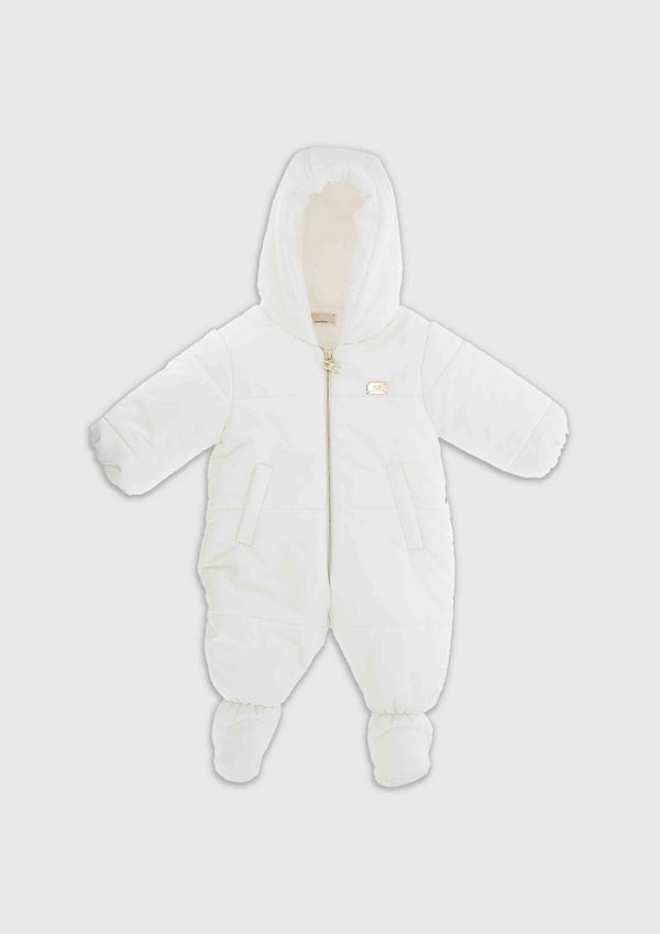 Elisabetta Franchi Baby Off-White Pramsuit