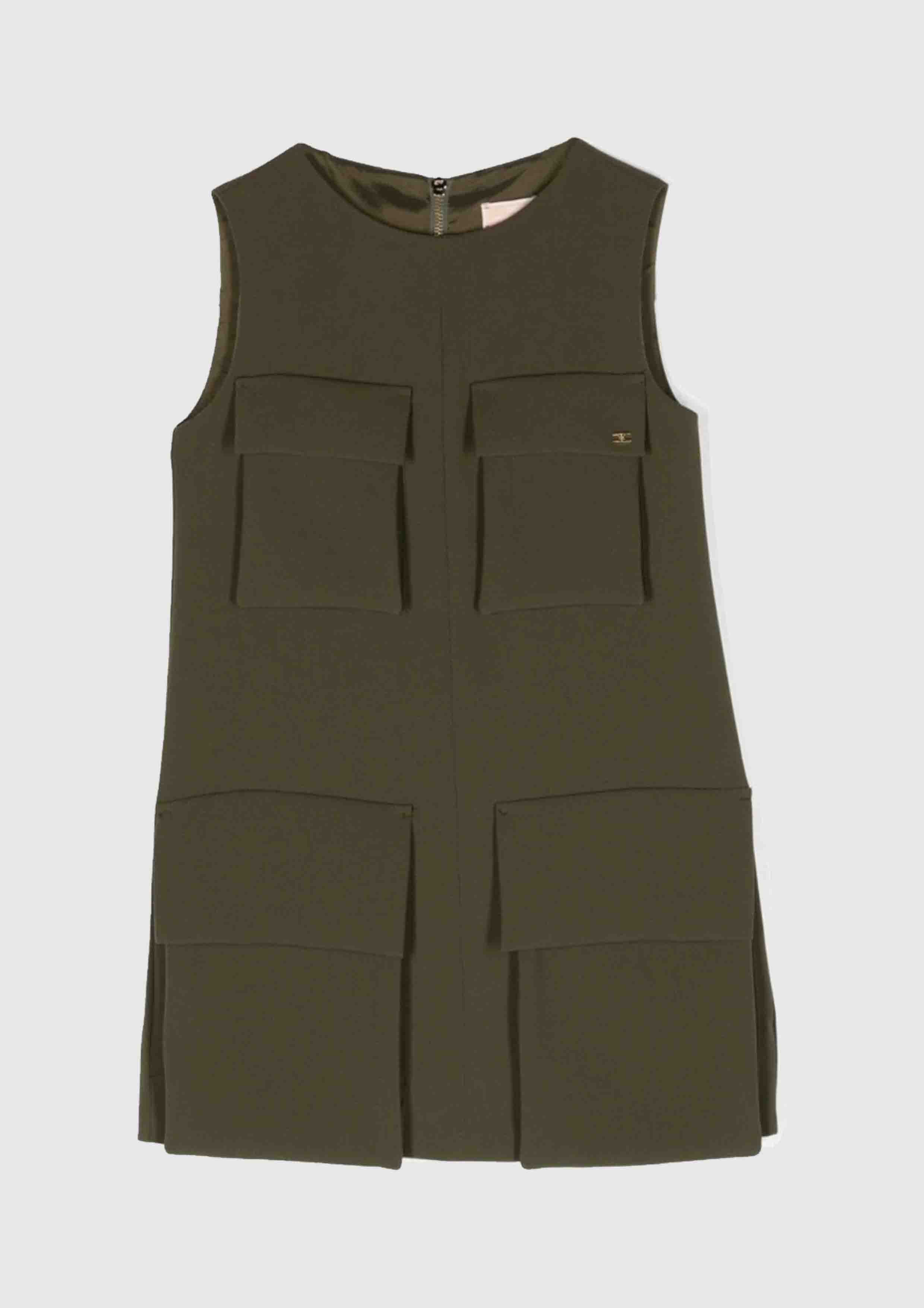 Elisabetta Franchi Army Pocket Dress