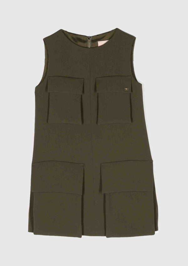 Elisabetta Franchi Army Pocket Dress