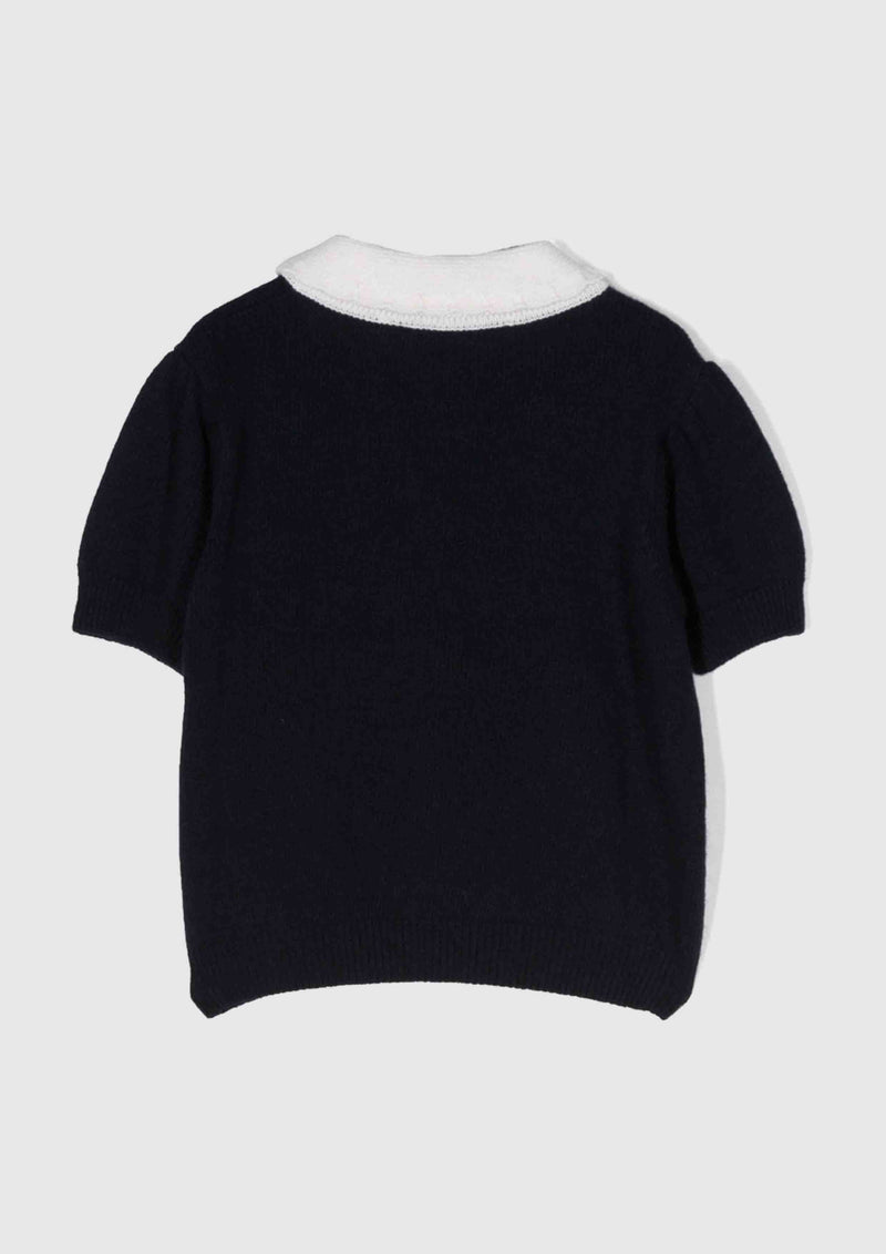 Philosophy Navy Merino Knit with Bow