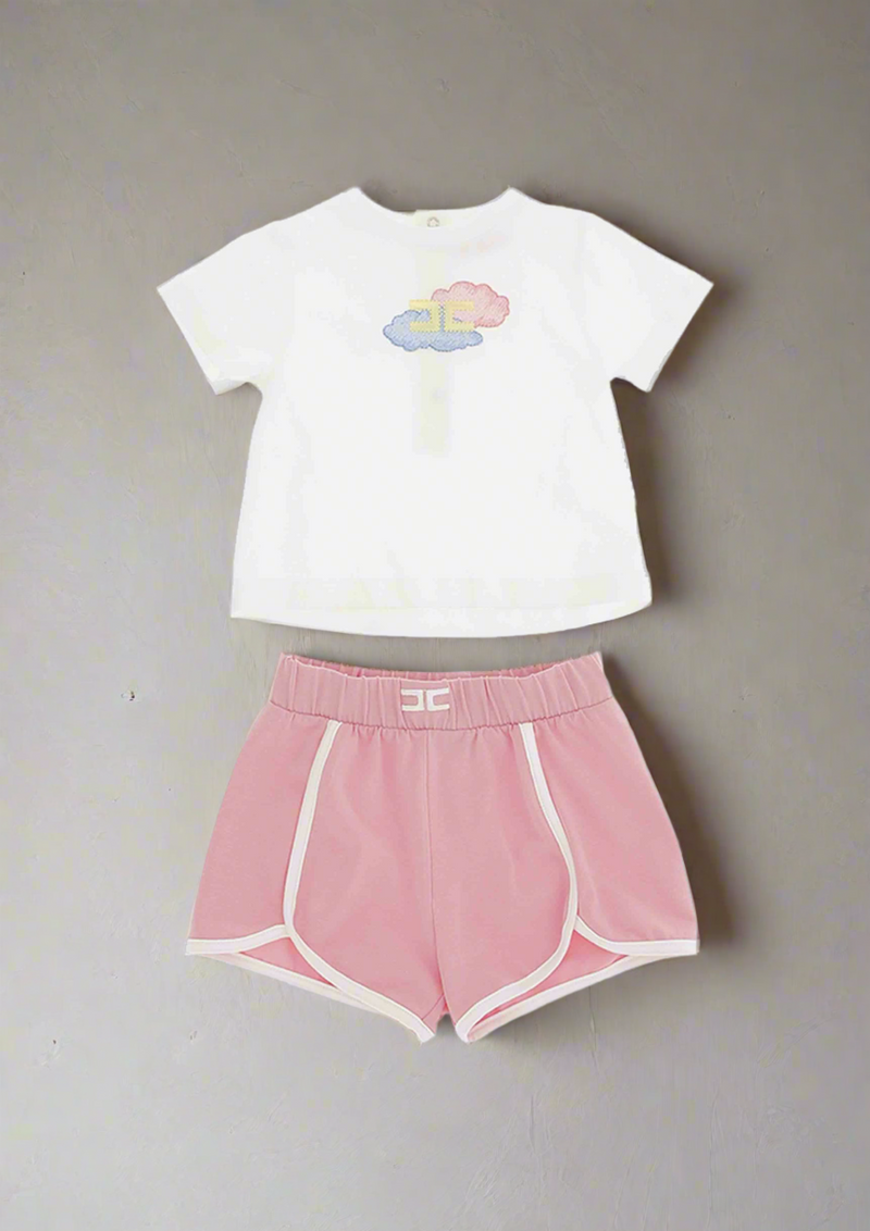 Elisabetta Franchi Summer Pink Set with Bucket Hat