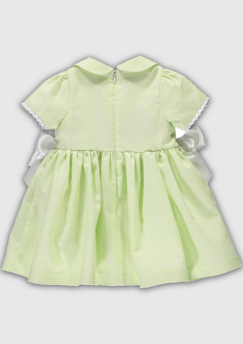 Piccola Speranza Lime Gingham Dress