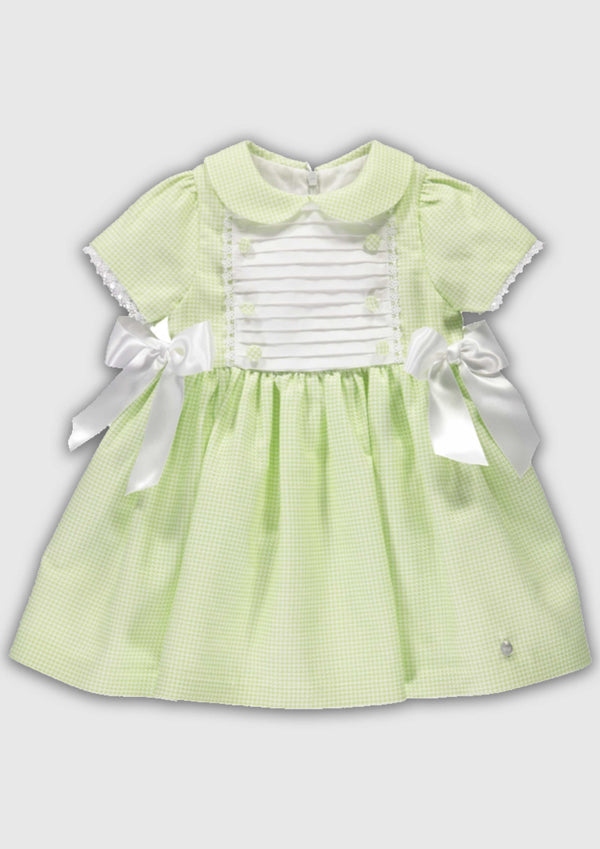 Piccola Speranza Lime Gingham Dress