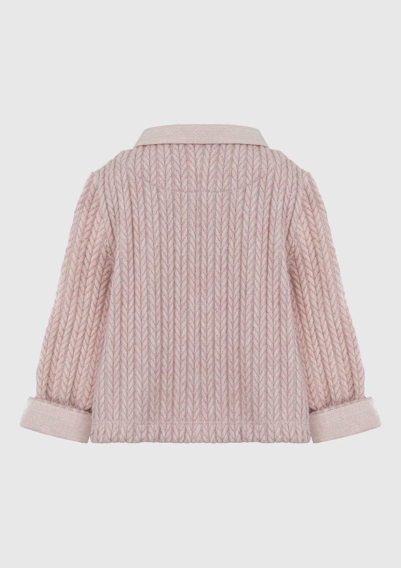 Pink Knitted Cardigan