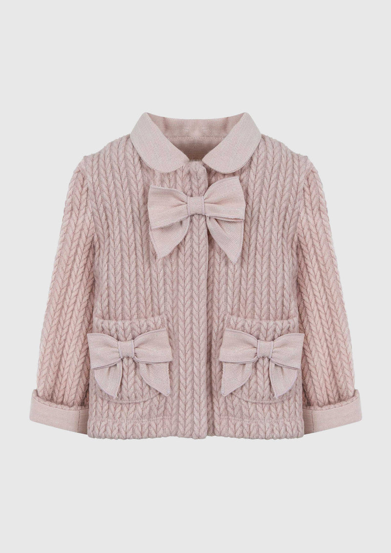 Pink Knitted Cardigan