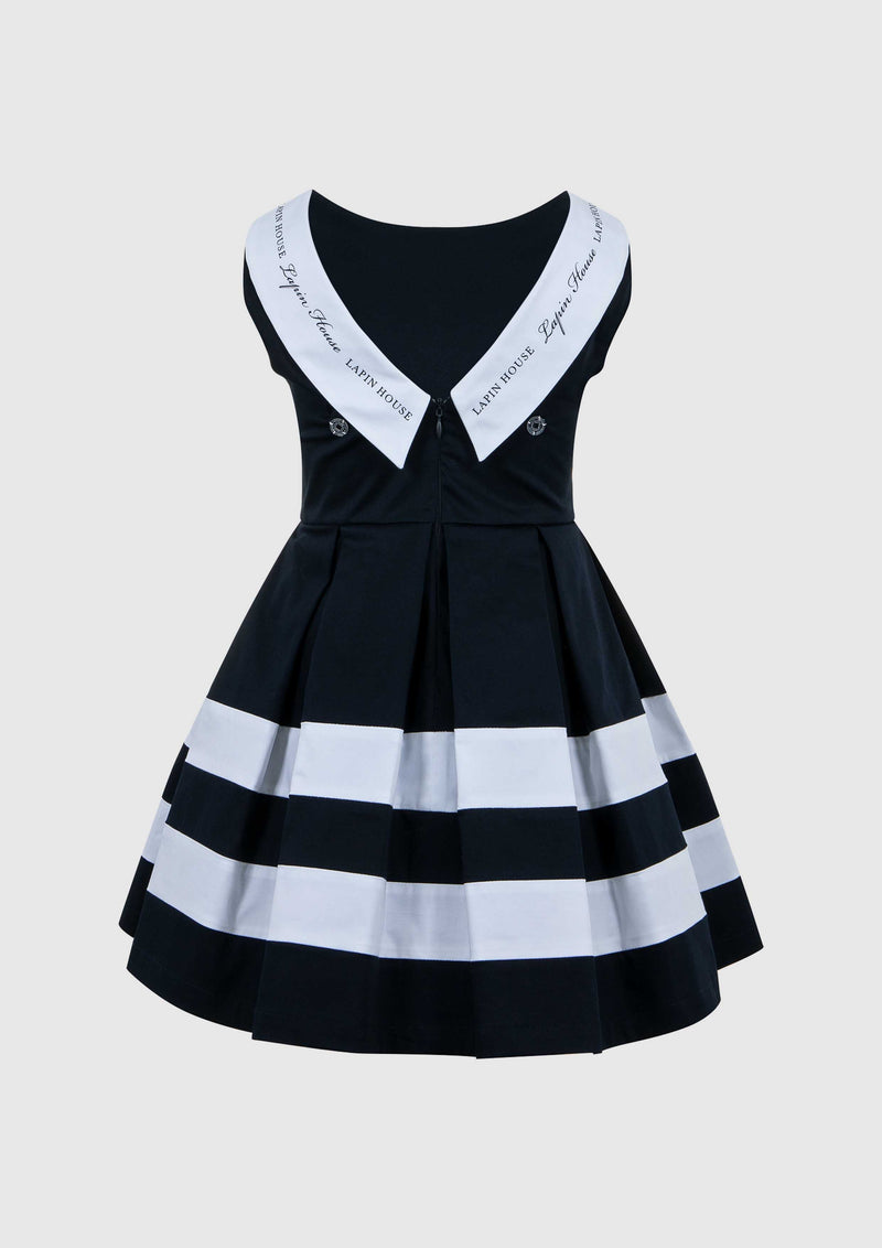 Lapin House Navy Nautical Dress