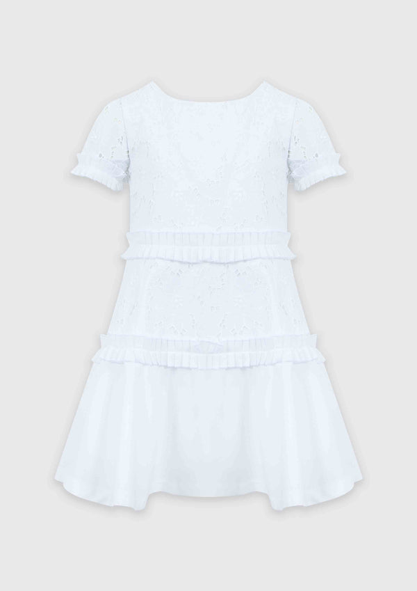 Lapin House White Eyelet Dress