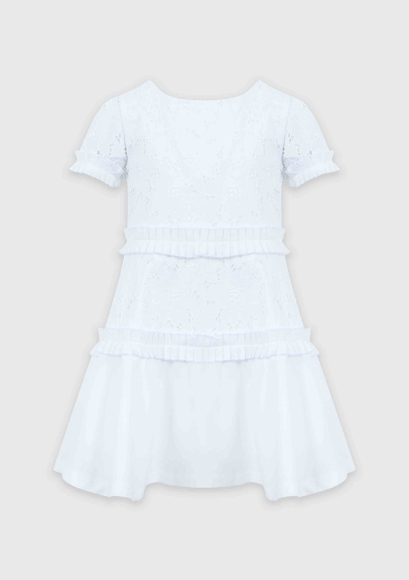 Lapin House White Eyelet Dress