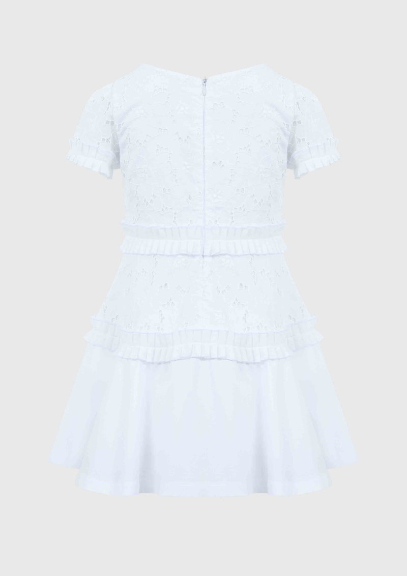 Lapin House White Eyelet Dress