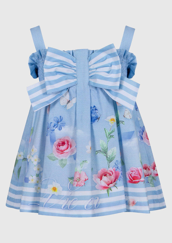 Lapin House Blue Smocked Dress