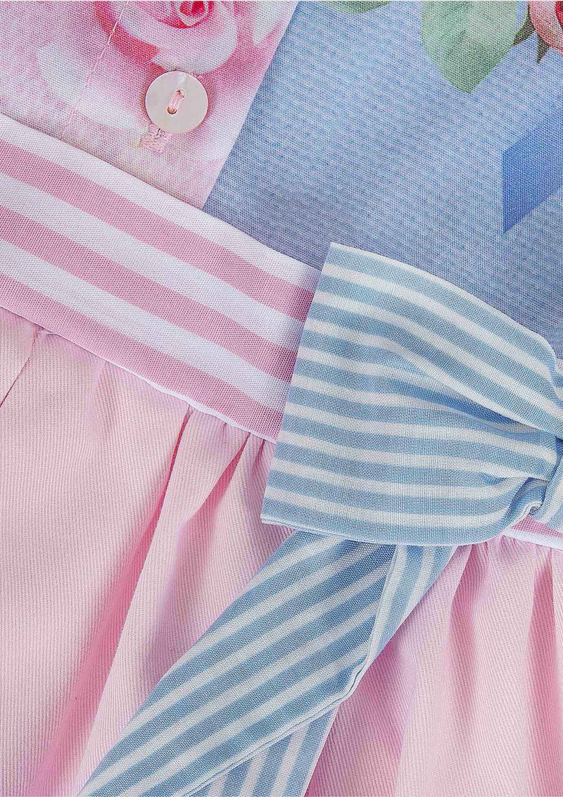 Lapin House Pink and Blue Dress