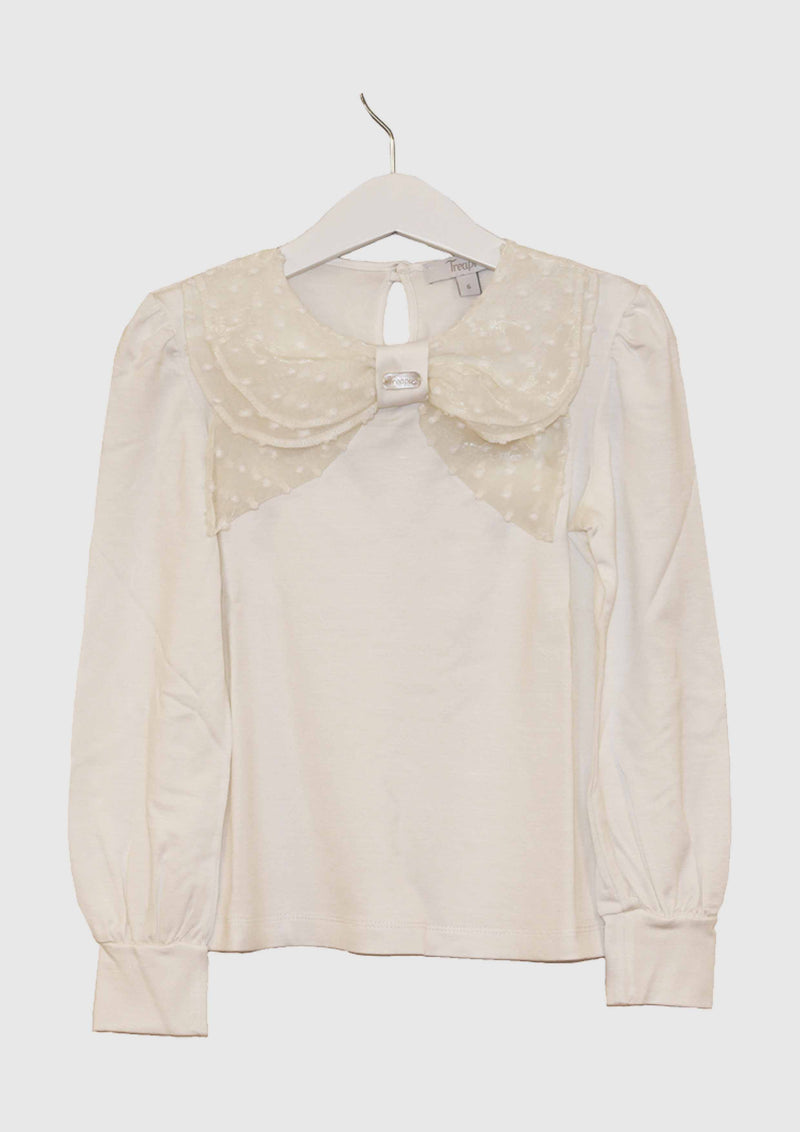 Ivory Bow Blouse