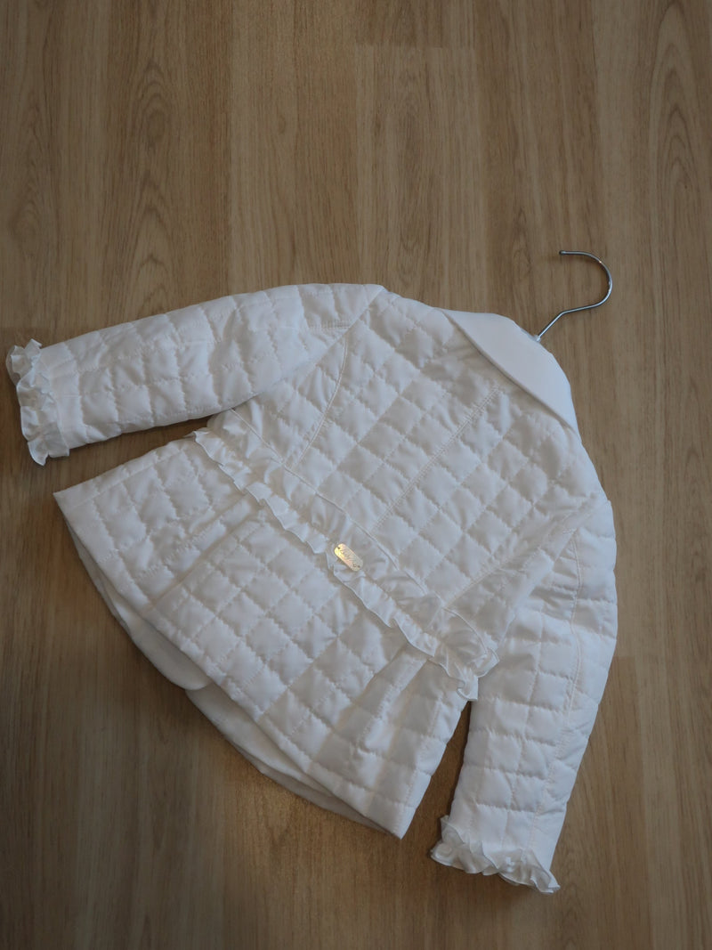 Baby A White baby Jacket - Tiny Models