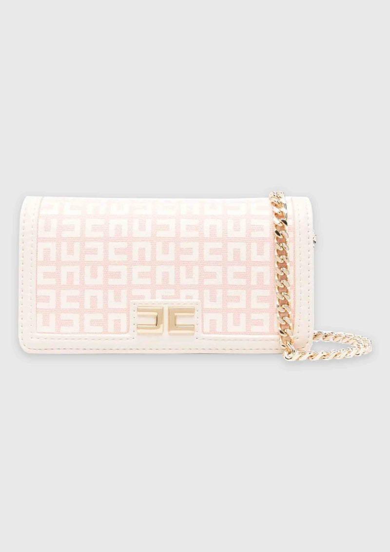 Elisabetta Franchi Pink Monogram Bag