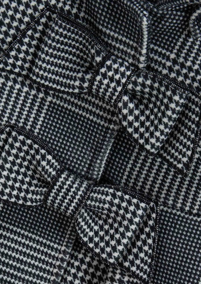 Black and White houndstooth Coat - Tiny Models