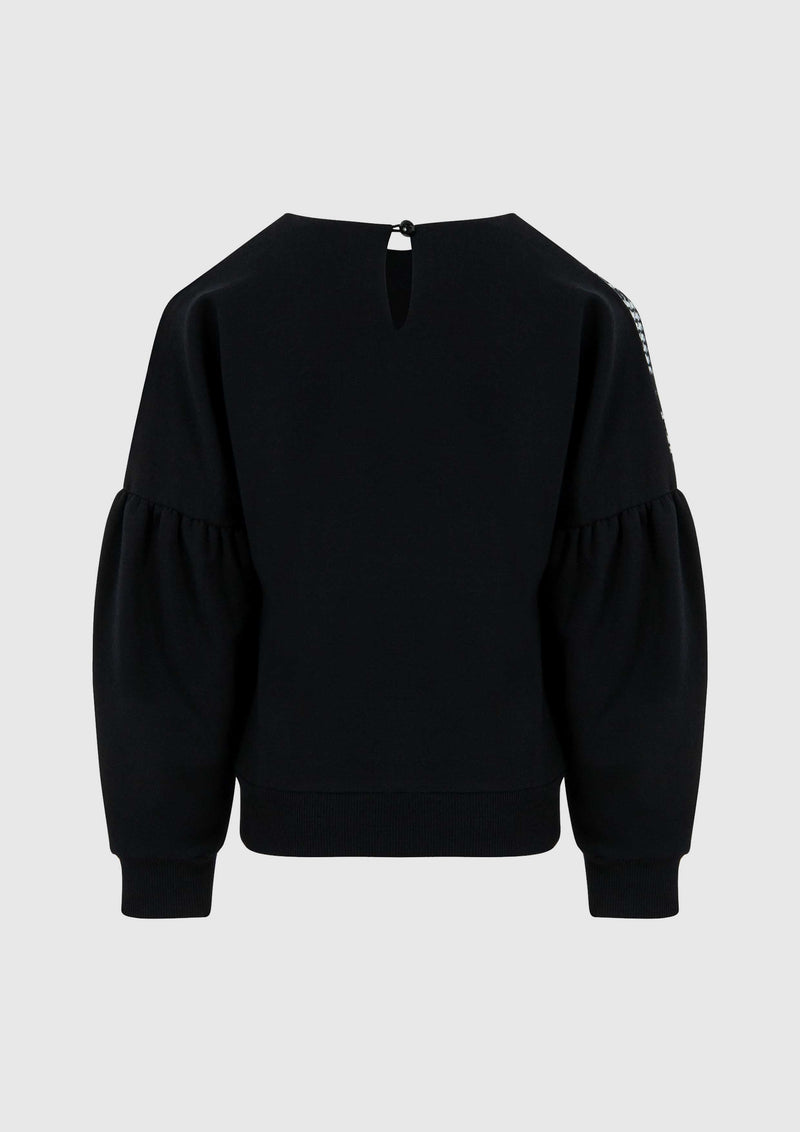 Black Sweatshirt with Bows - Tiny Models