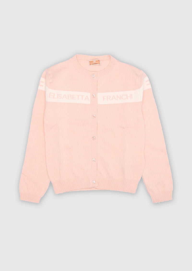 Branded Pink Cardigan - Tiny Models