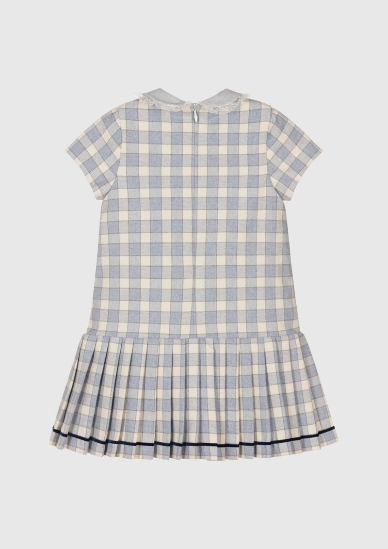 Light Blue Check Dress