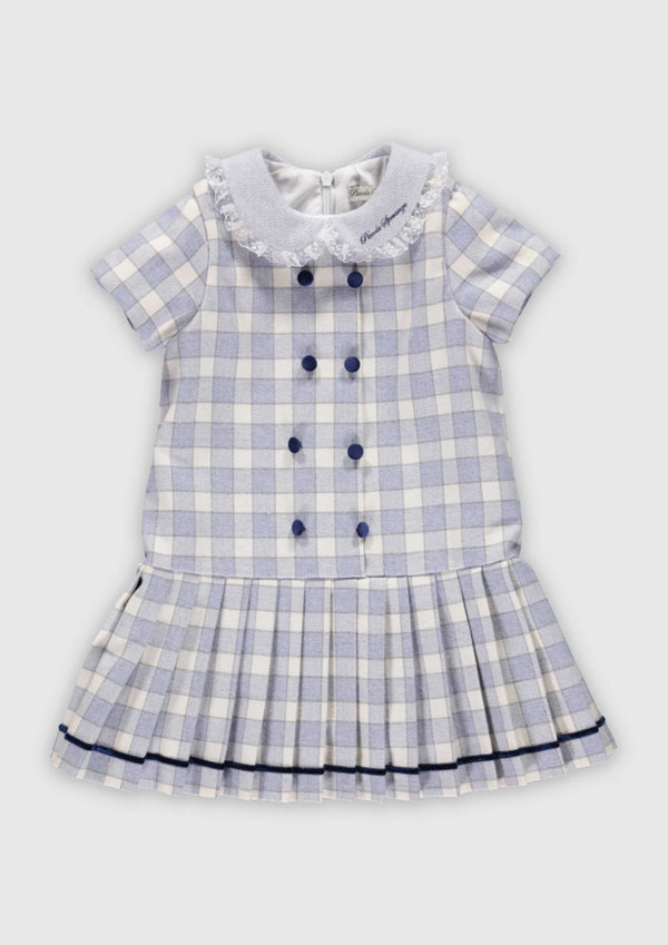 Light Blue Check Dress