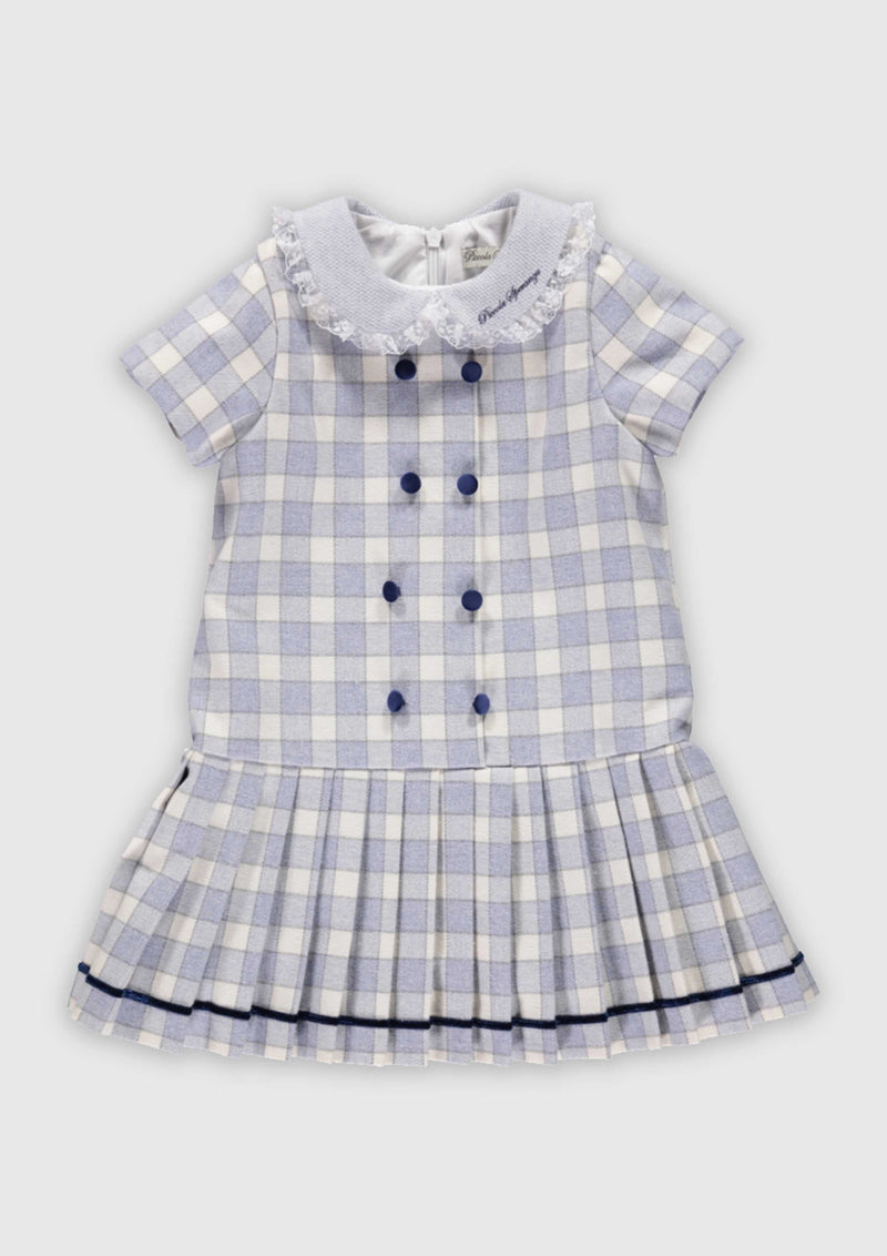 Light Blue Check Dress