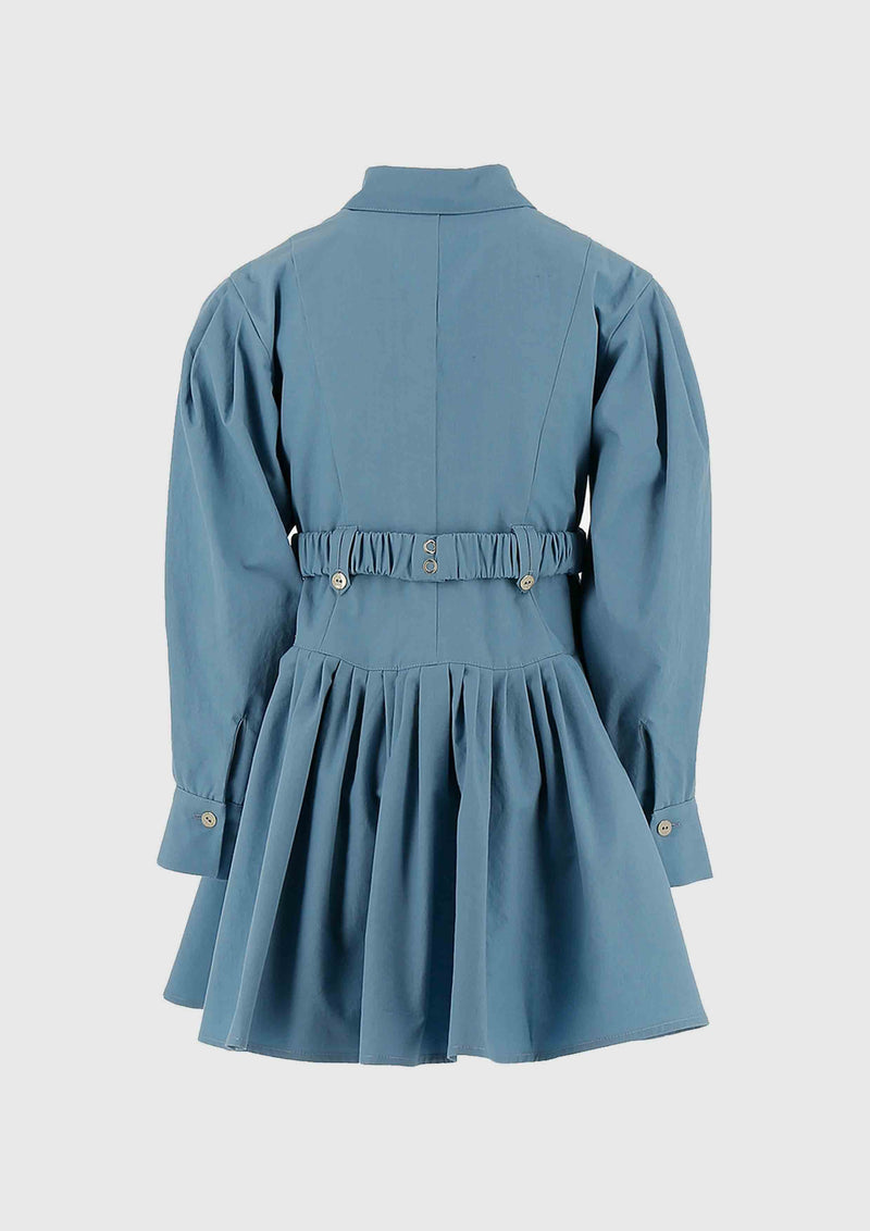 Elisabetta Franchi Blue Shirt Dress