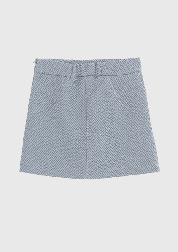 Elisabetta Franchi Mini Blue Skirt