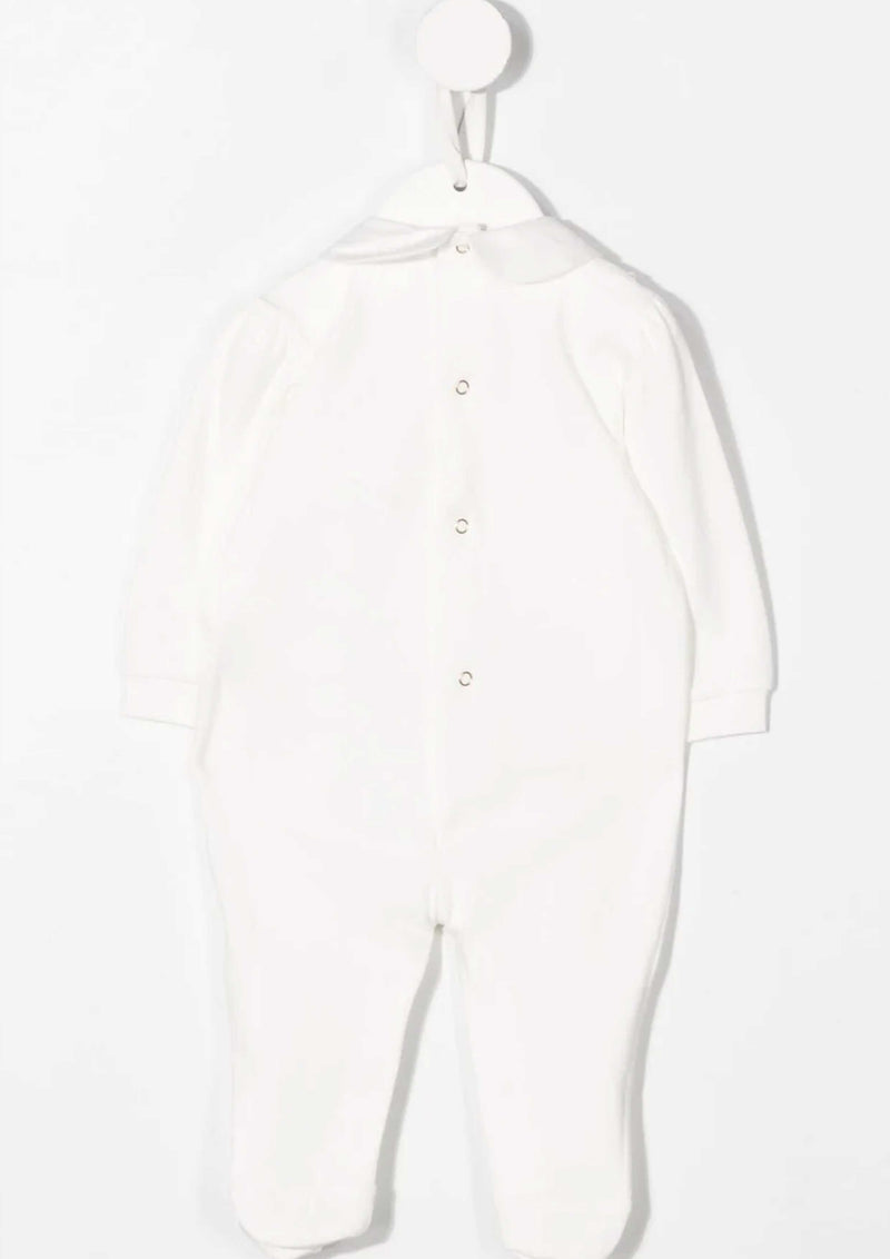 Soft jersey Ivory Bib Babygrow