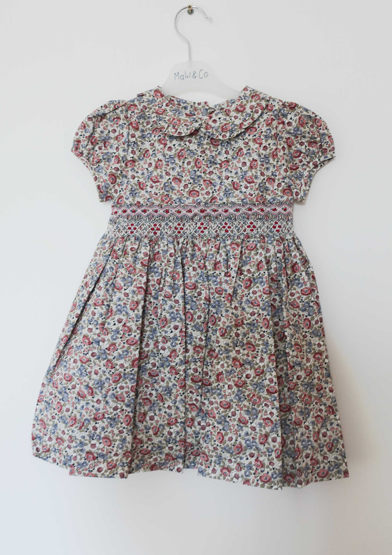 Floral Print Smocked Dress