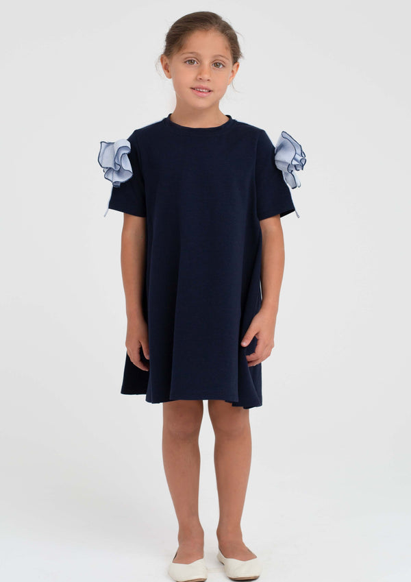 Piccola Ludo Imperia Navy Dress