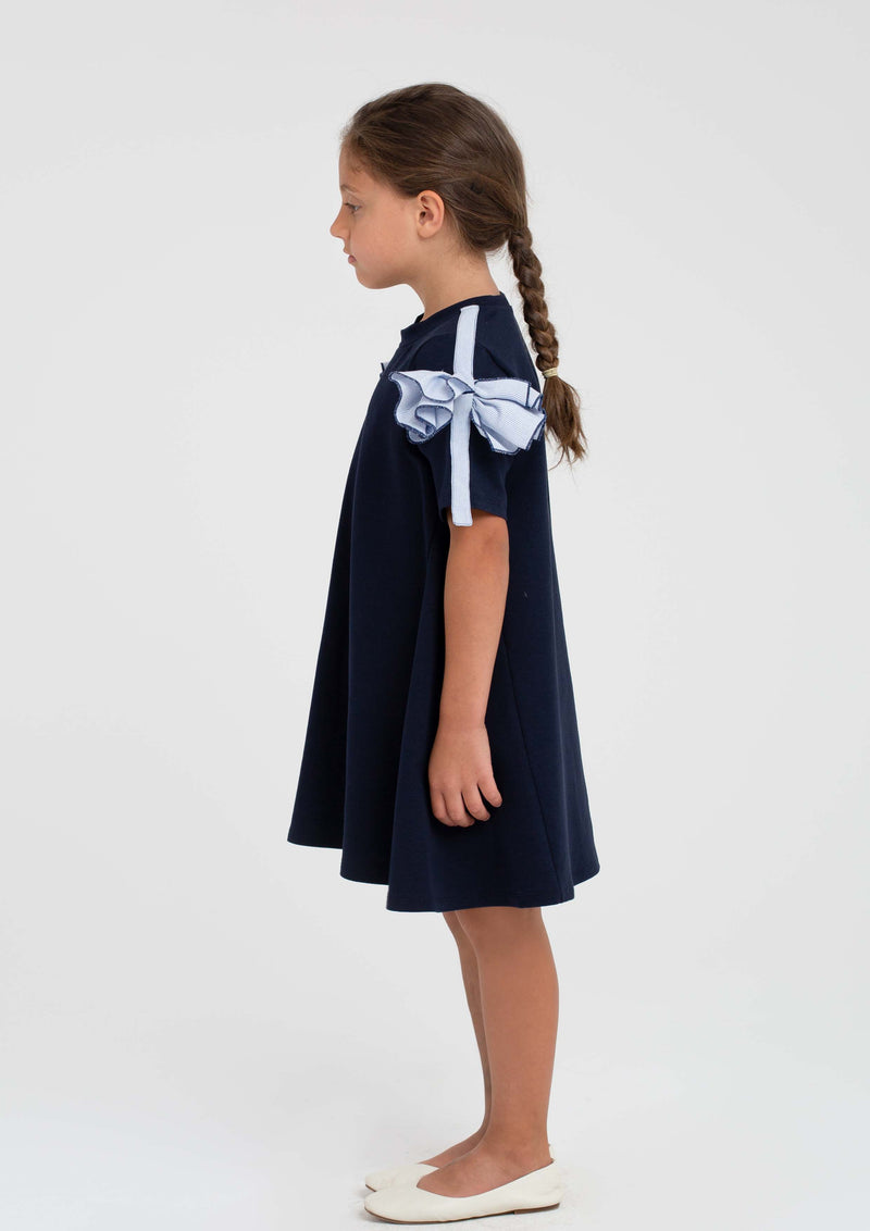 Piccola Ludo Imperia Navy Dress