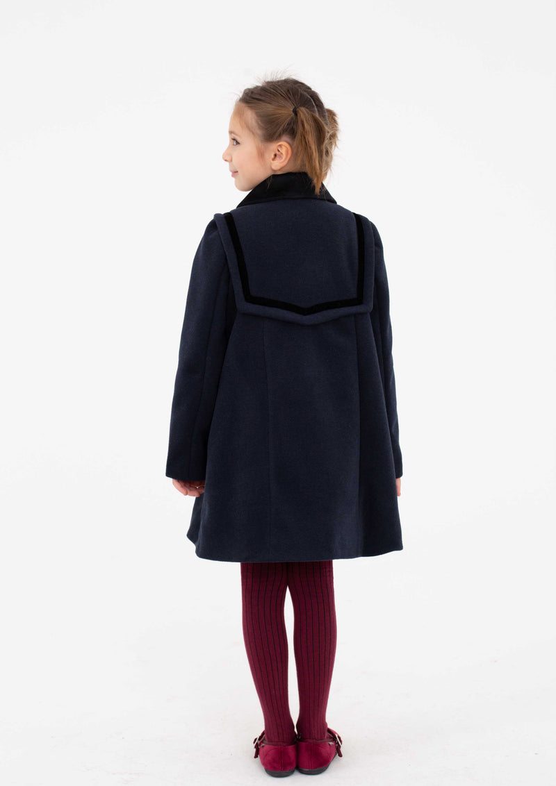 Piccola Ludo Navy Isma Coat