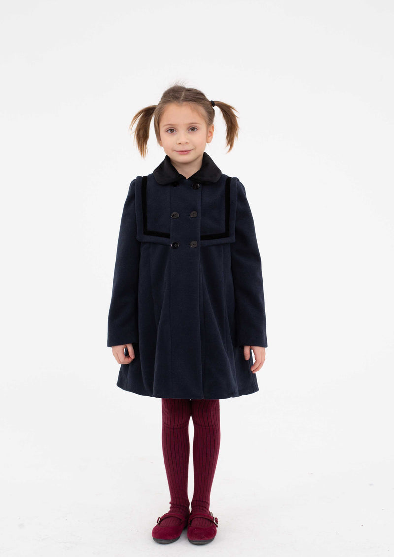 Piccola Ludo Navy Isma Coat